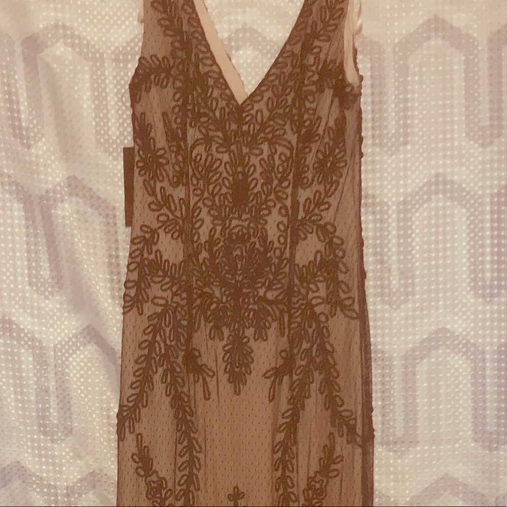Lacey Nude and Black Dress